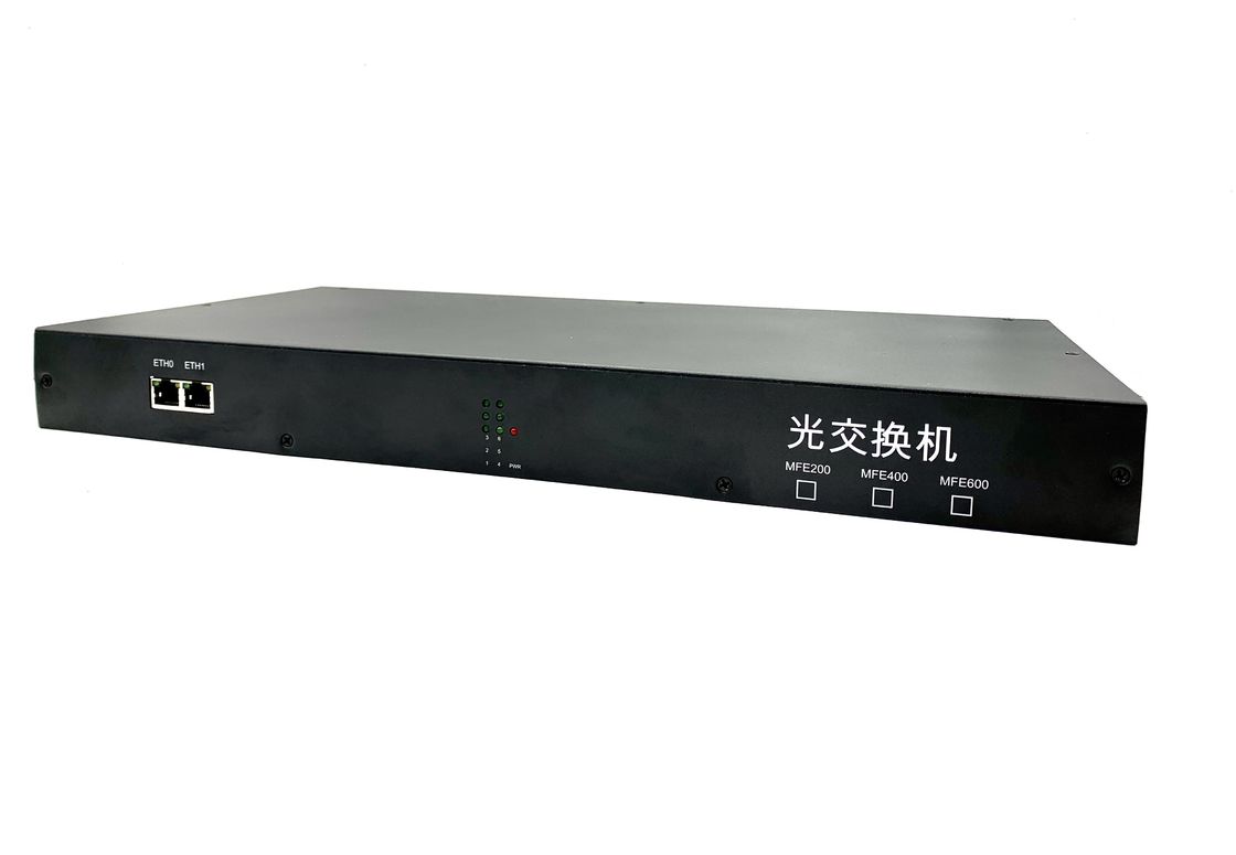 2 Port 10/100M Industrial Ethernet Media Converter DIN Rail Mounting AC 220V Input