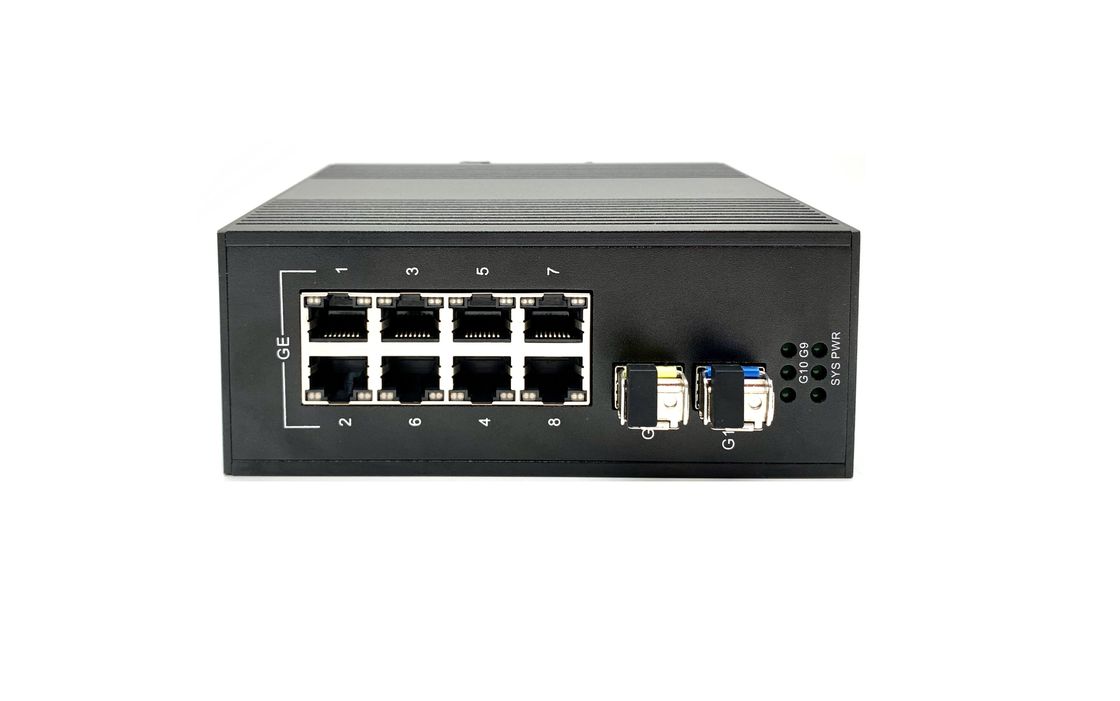 Outdoor Industrial Ethernet Switch 8 Port POE PSE 220v AC Input Support PoE+