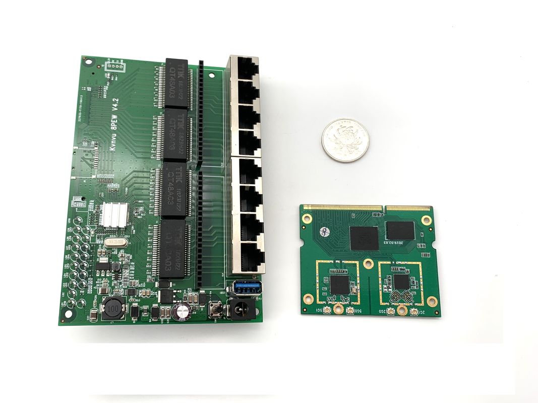 2.4G / 5G Embedded Ethernet Modules , DC 5V - 15V Gigabit Wifi Router Module