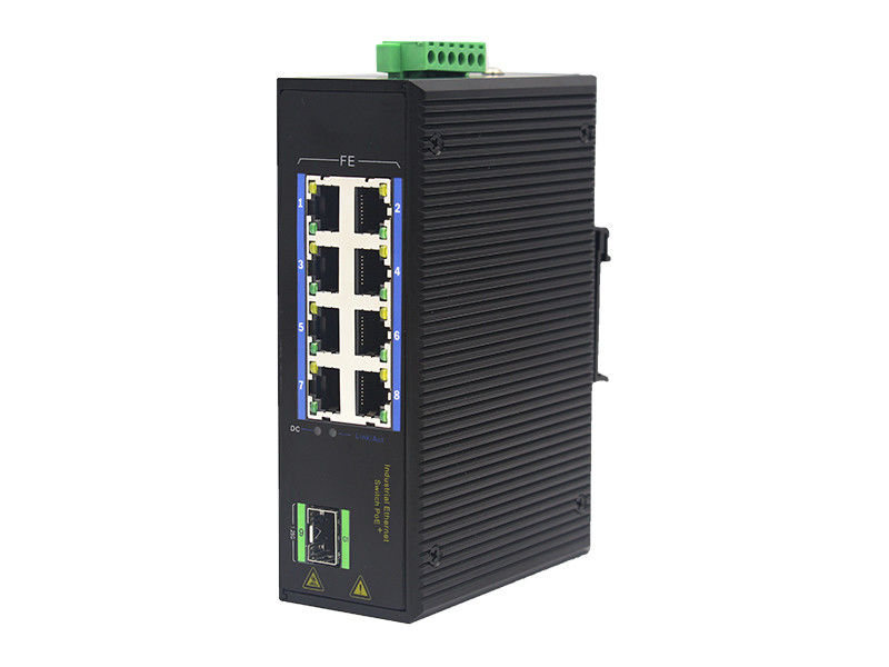 8 Port 3W IP40 100Base-TX Fiber Optic Ethernet Switch MSG1108F