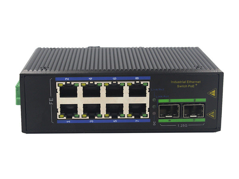 8 Port 10Base-T 3W IP40 Industrial Ethernet Switch MSG1208F