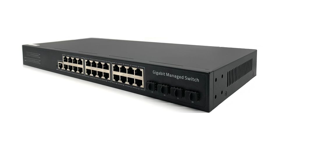 4 SFP Industrial Management Ethernet Switch MSG8424 24 BaseTX POE PSE