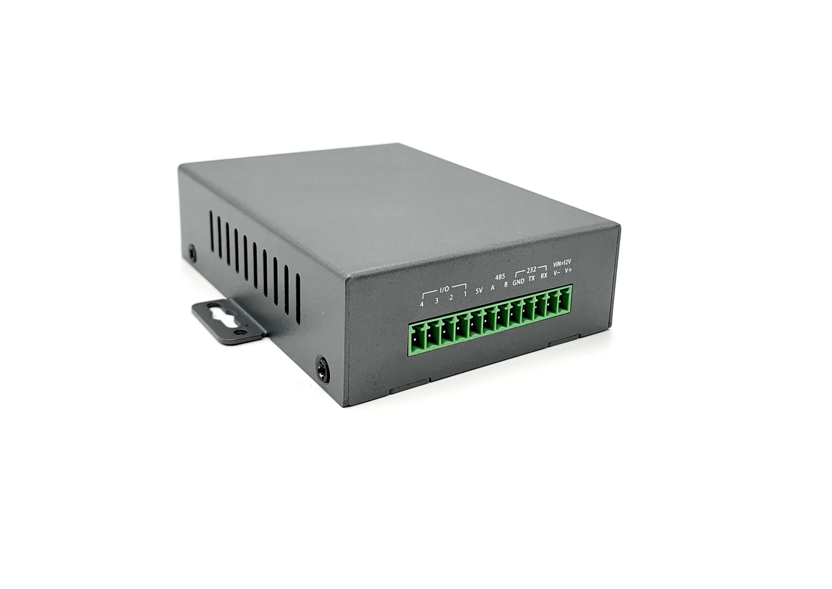 100X74X26mm Serial Port Converter , RS232 To IP Converter