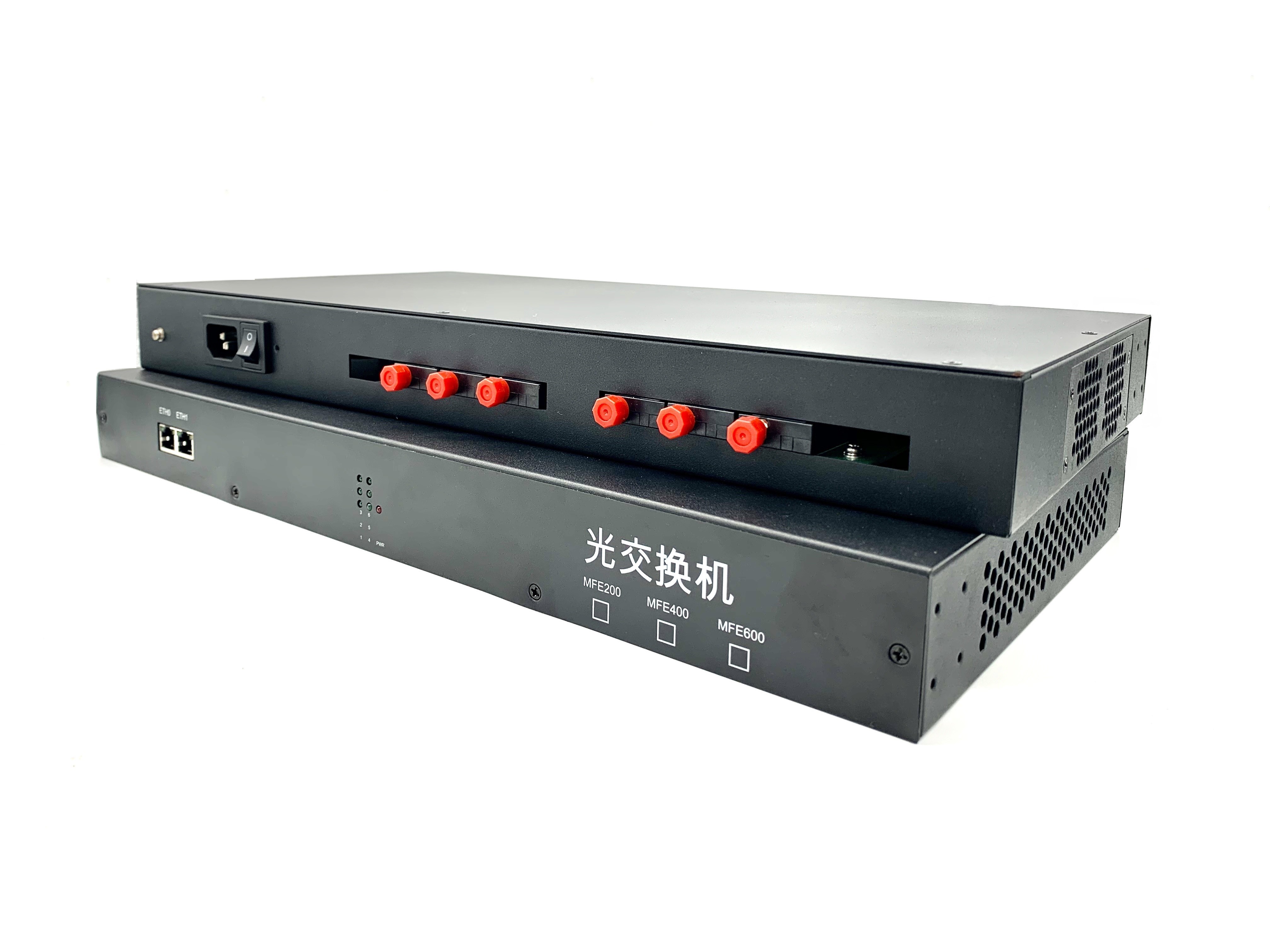 Custom Industrial Fiber Switch 1310nm / 1550nm 20km Long Transmission