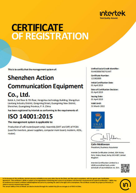 China Mestech Technology certification